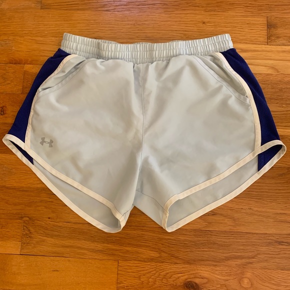 light blue athletic shorts